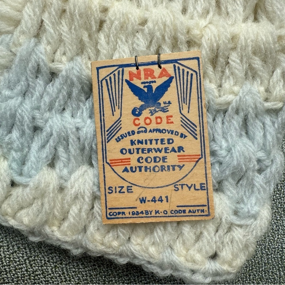 2 Vintage 1934 NRA Baby Girl 6 -9 Months New With Original Tag Cardigan Sweaters - Picture 5 of 9